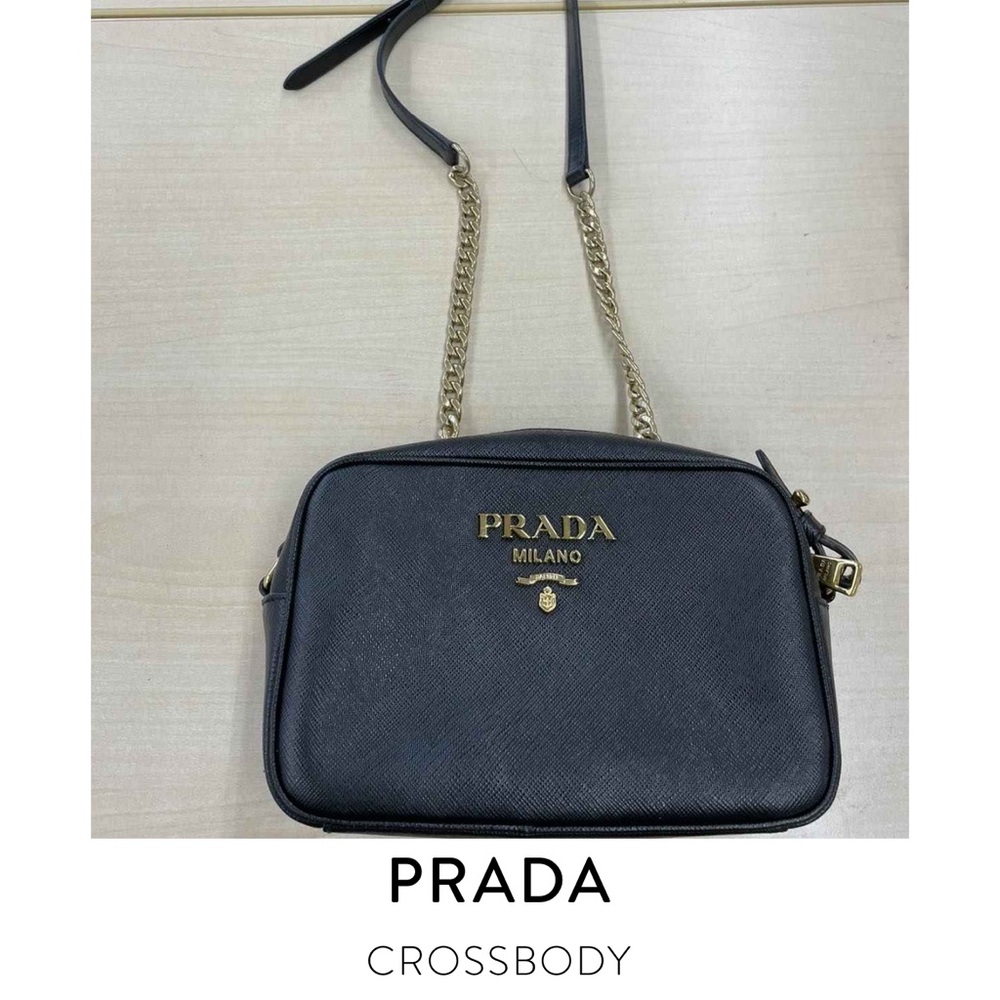 Authentic black Prada crossbody